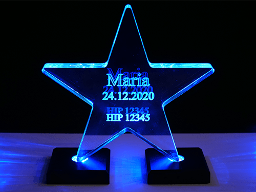 Acrylic star (illuminated) 